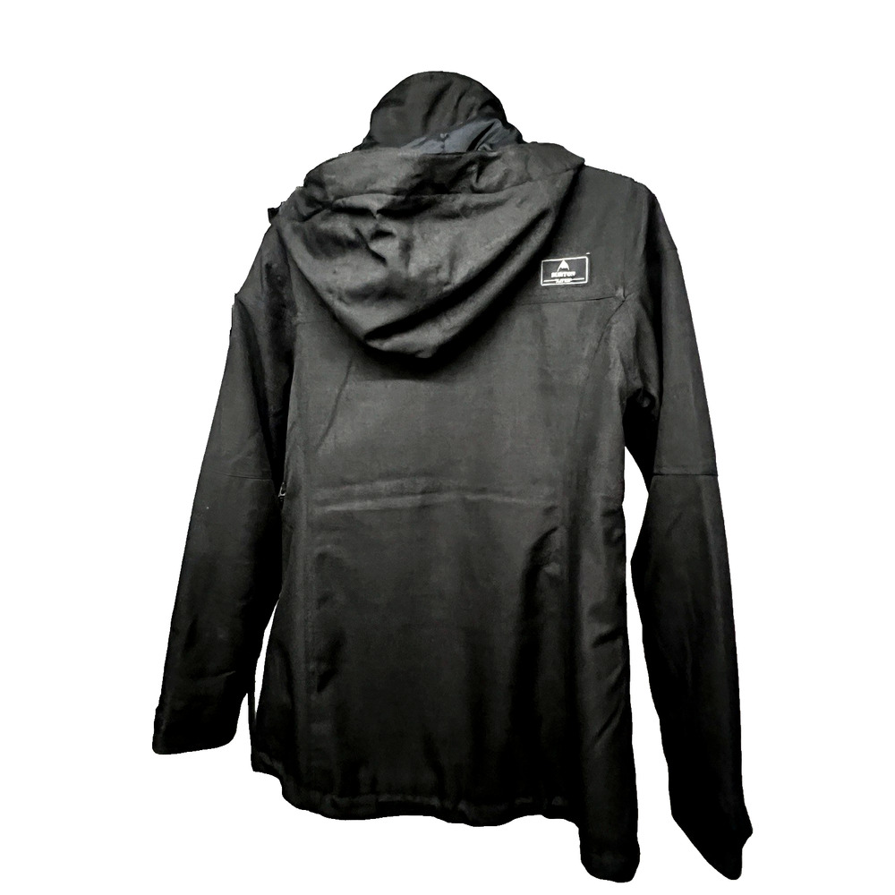Burton Covert Thermolite DryRide Black Zip Up Snowboard Ski Hooded Jacket Large